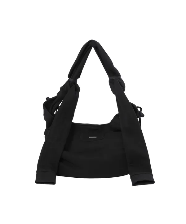 [Hannah X Misekiseoul] Hannah sweat shirt cross bag BLACK