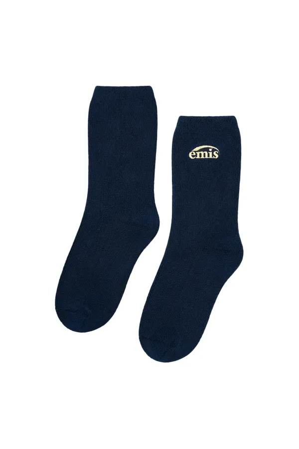 SOFT TERRY SOCKS-NAVY