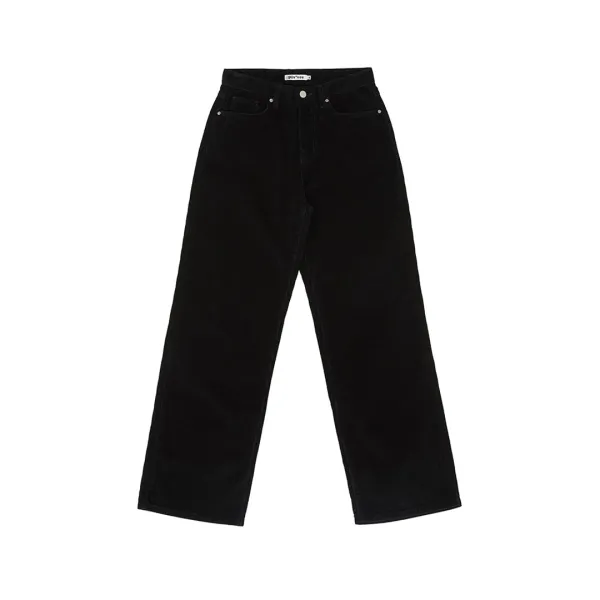 Corduroy Wide Pants (ebony black)