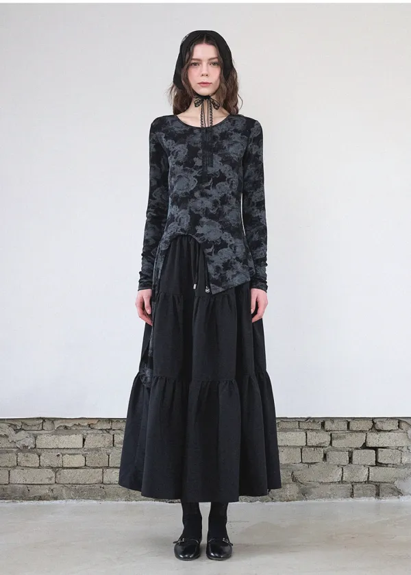  [44-120]  Polishd Slit Strap Tee  폴리시드 슬릿 스트랩 티 (봄-가을-데일리룩-캐주얼룩-러블리룩-슬릿-스트랩-패턴-빅사이즈-자체제작) 