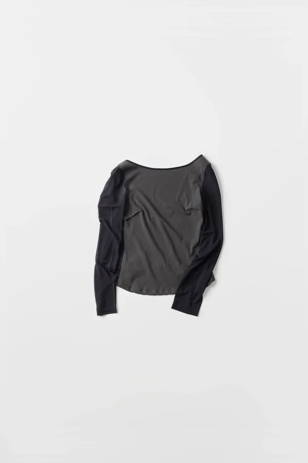Sheer Layered Sleeve Top