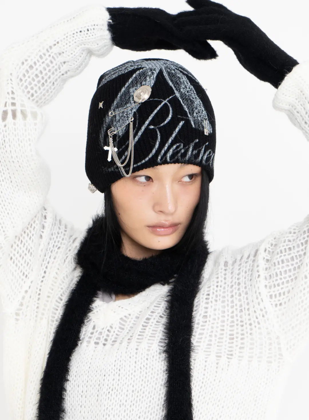 2000아카이브 ANGEL WING GLOVES (BLACK) 상품 이미지 2