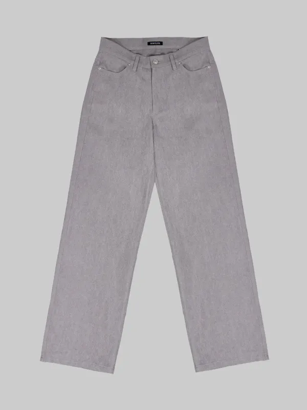 MOSS STRAIGHT COTTON PANTS_GRAY