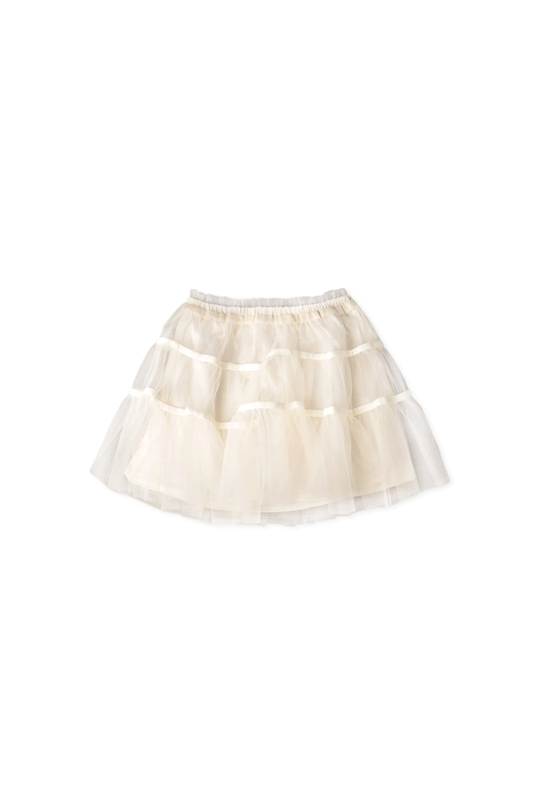 위드아웃썸머 Tutu shirring skirt_ivory 상품 이미지 1