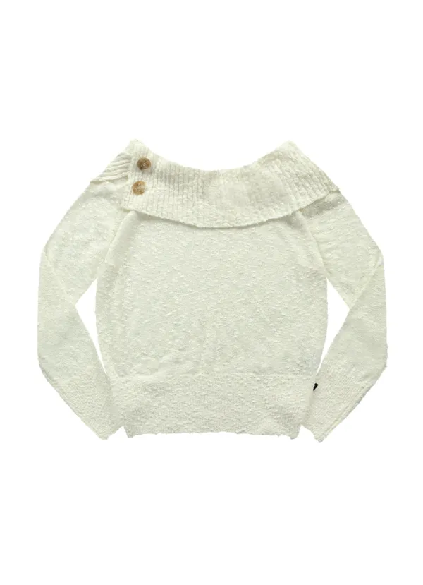 KIRA OFF-SHOULDER KNIT / IVORY