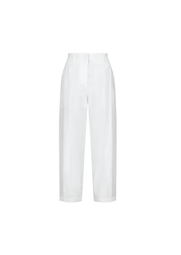 Button Garconne Pants, White
