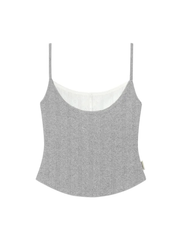 HONEY LAYERED CAMISOLE (GRAY)