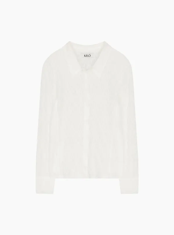 LACE COLLAR SHIRT (WHITE)