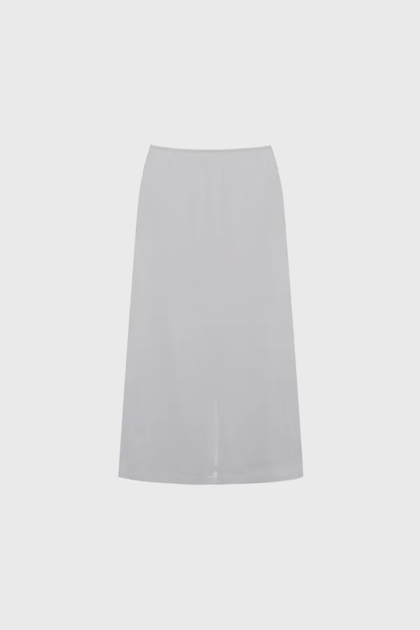 Jersey Long Skirt (White / Light Gray / Dark Gray)
