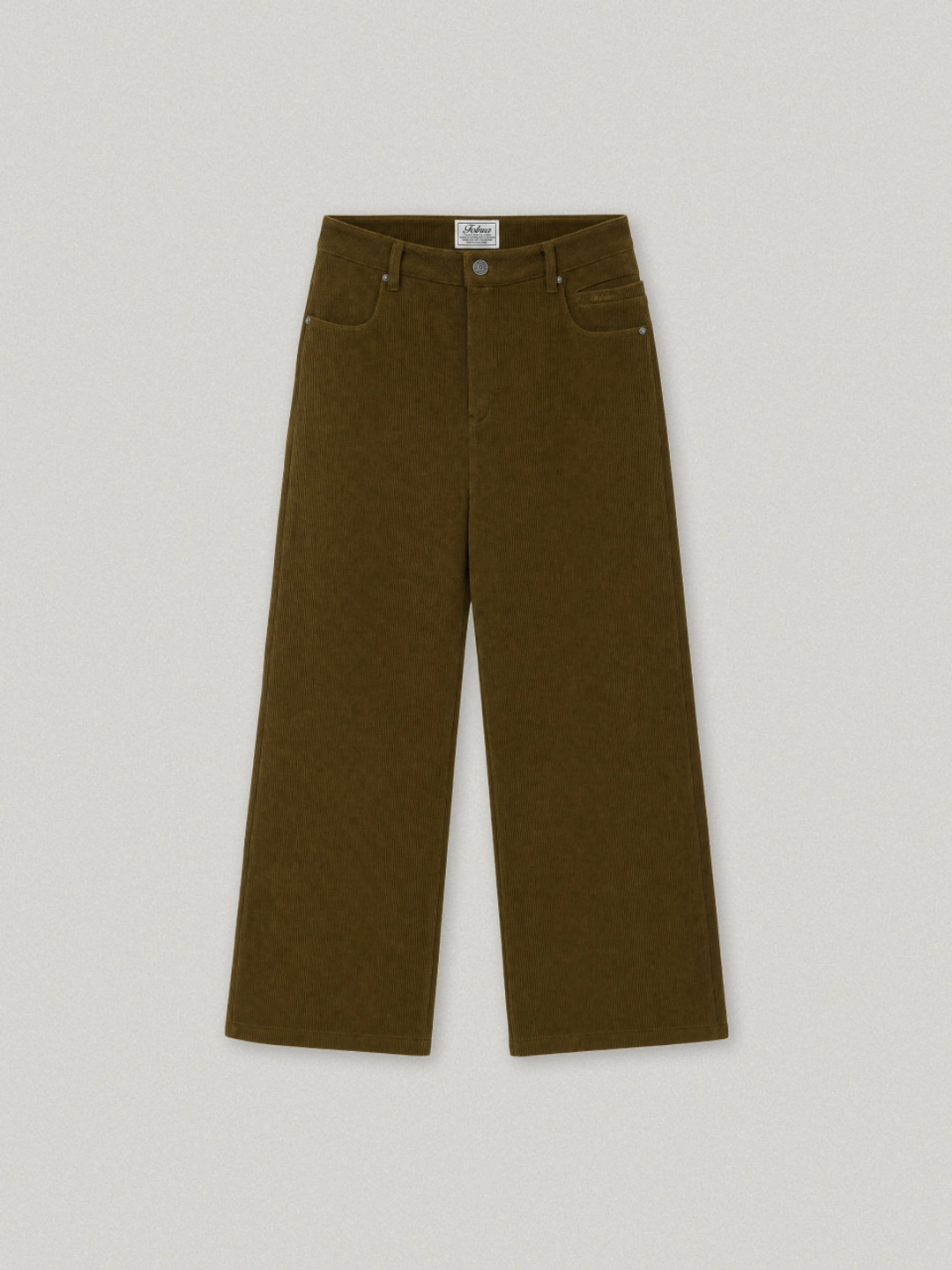폴뉴아 VELORE CORDUROY PANTS (OLIVE)[09월 30일 예약배송] 상품 이미지 1