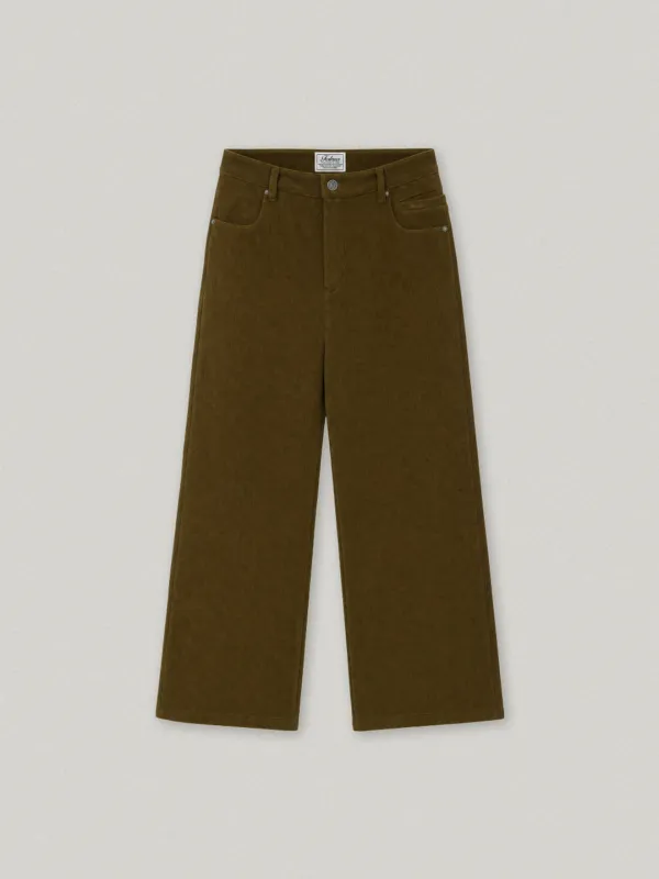 VELORE CORDUROY PANTS (OLIVE)[09월 30일 예약배송]