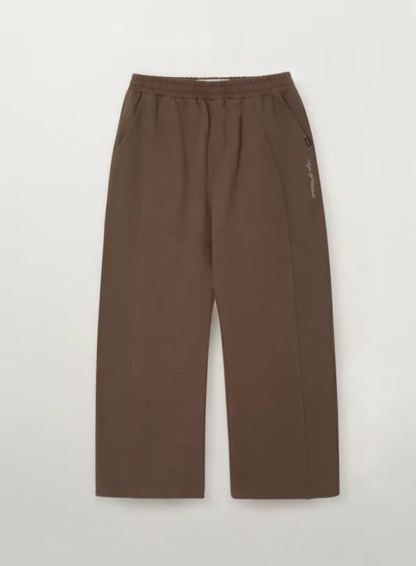 Panel Track Pants - Brown