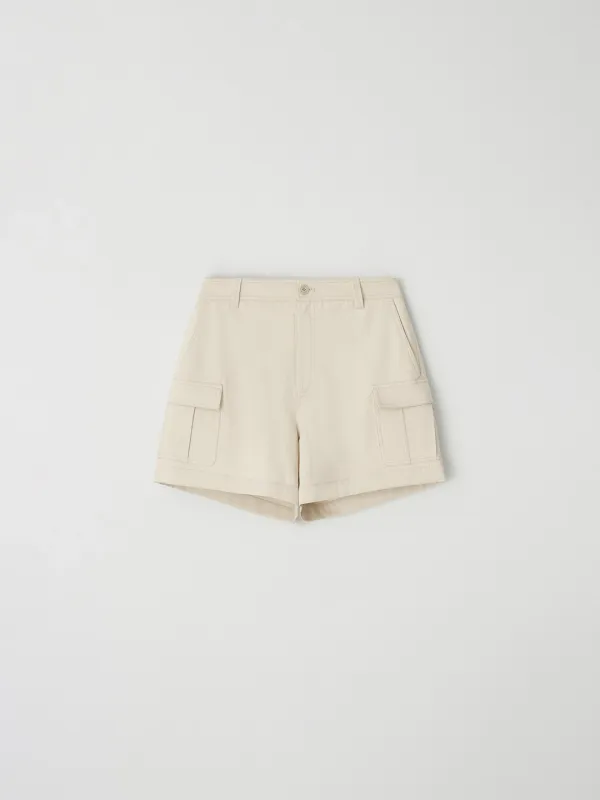 1943 L\'eau cargo shorts_ivory