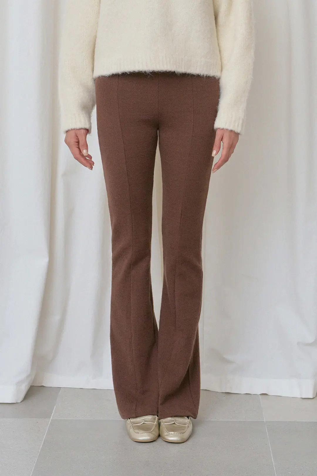 위드아웃썸머 Carol boot-cut pants_brown 상품 이미지 2
