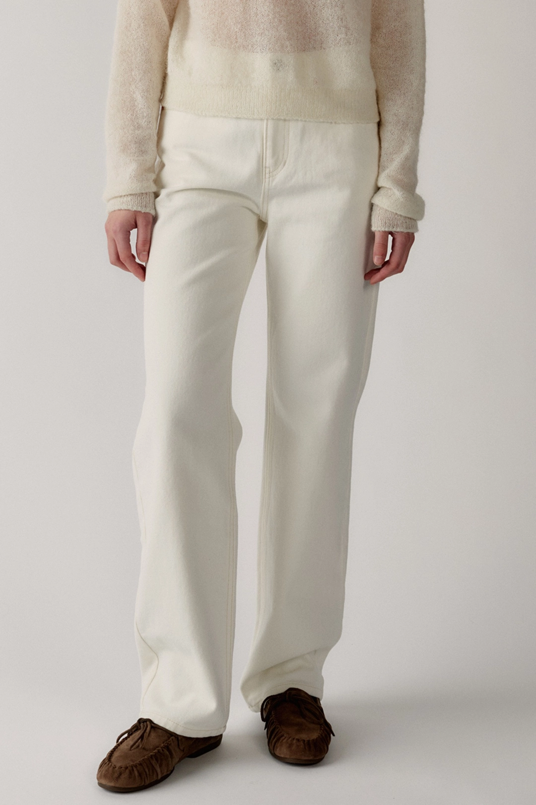 블랭크공삼 relaxed straight jeans (cream) 상품 이미지 2