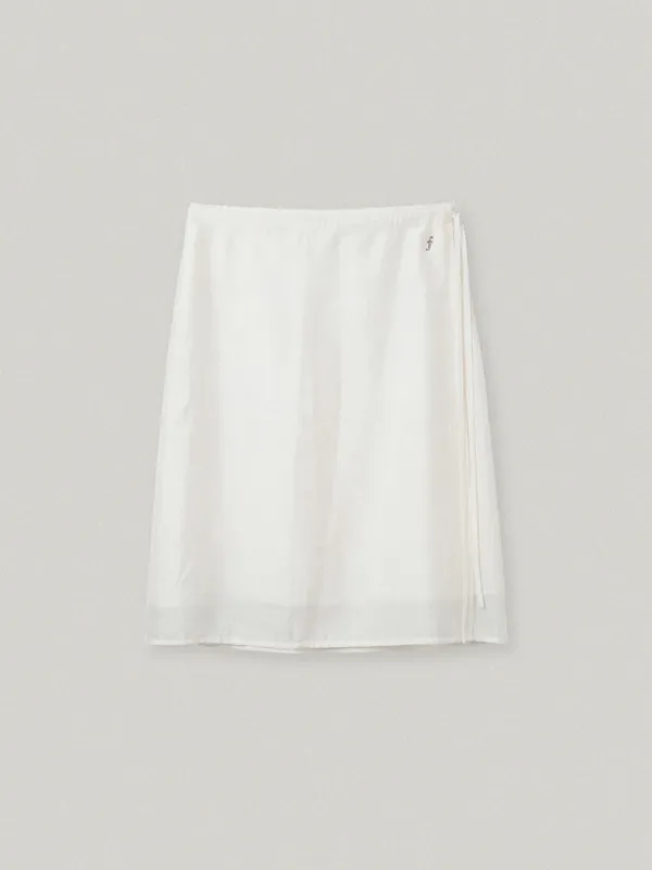 AUBE SHEER MIDI SKIRT - IVORY오브 시어 미디 스커트