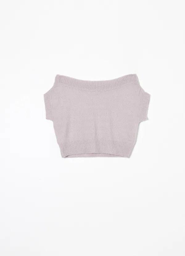 6TH Mohair Shirring Knit(Lavender Pink)