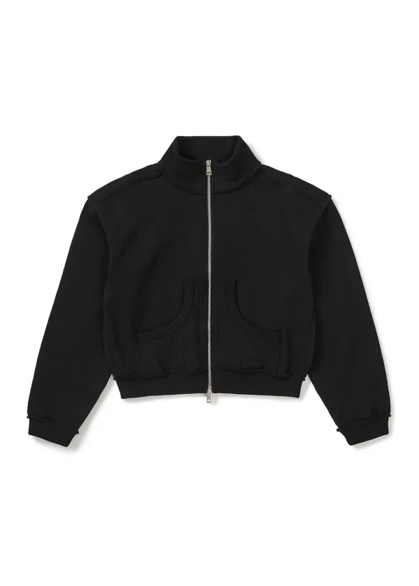 STRUCTURED ZIP-UP JACKET (BLACK)