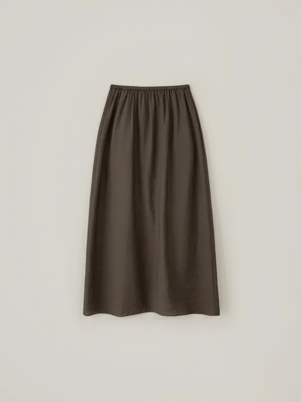 Sheer Maxi Skirt - Brown