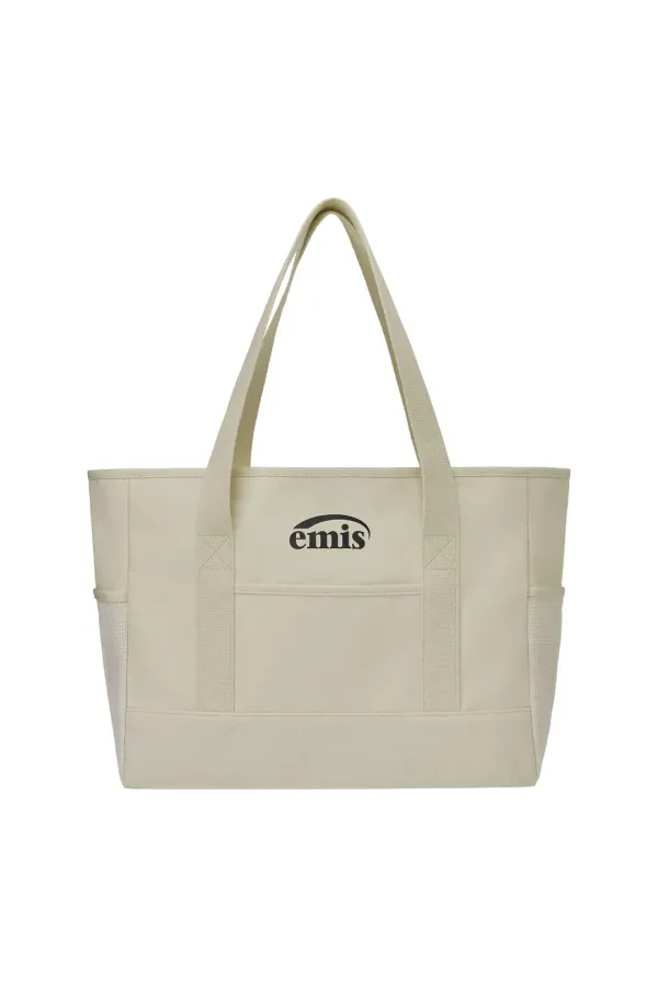 CANVAS SHOULDER BAG-NATURAL
