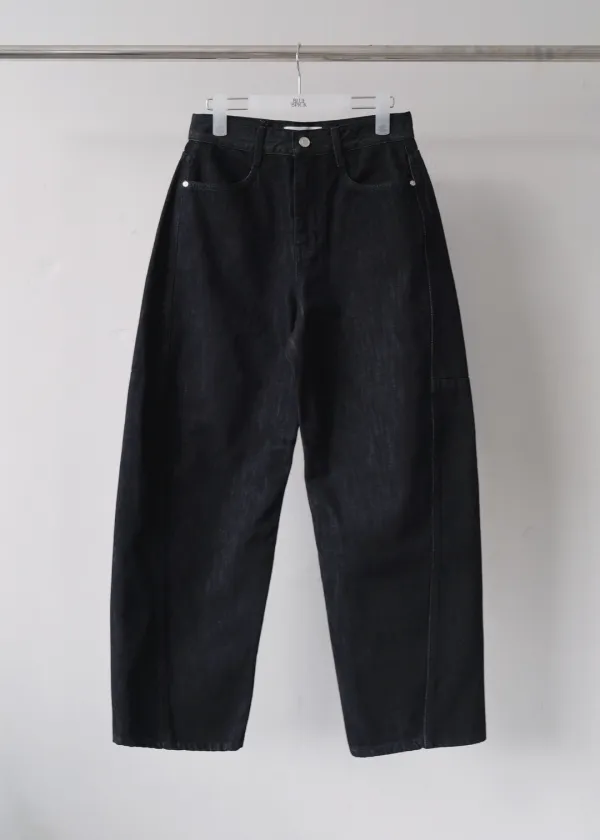[exclusive] [기장선택] Round tomboy denim (raw blue)