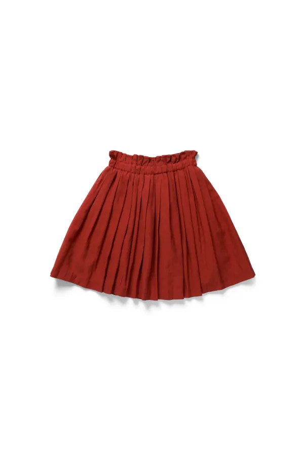Rose flare skirt_red