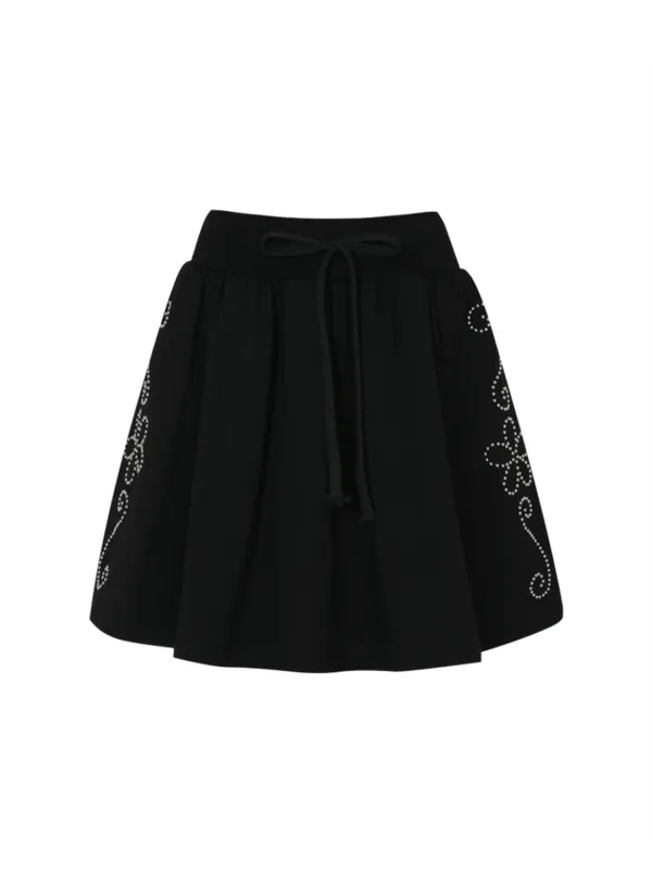 Western Stud Skirt (Black)