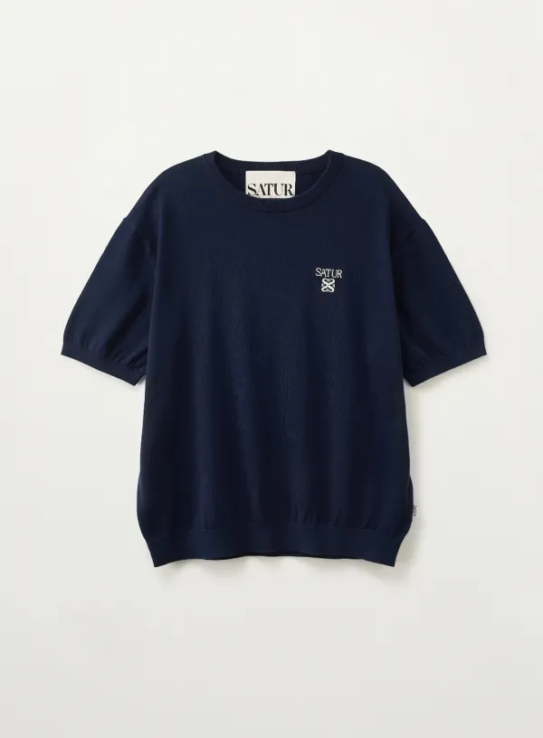 [RIIZE\'s Pick] Loren Fine Half Knit - Navy