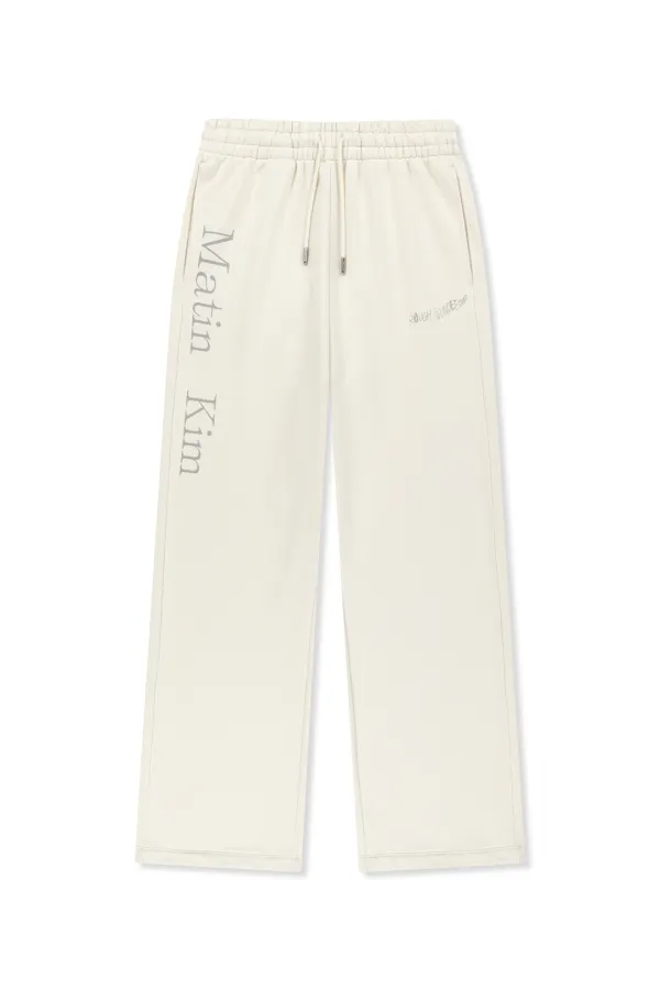 ESSENTIAL LOGO SWEATPANTS IN IVORY