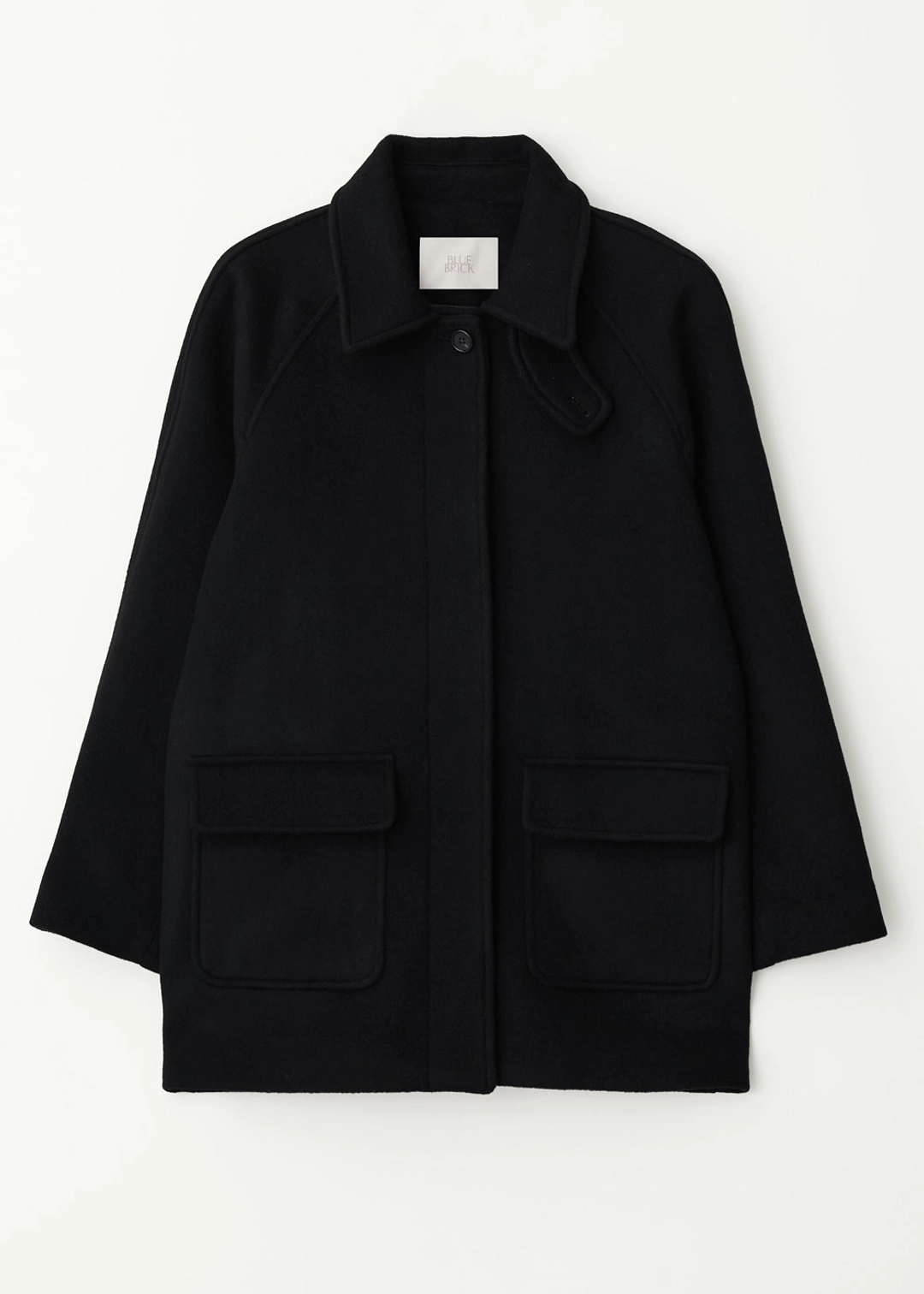 블루브릭 Classic wool half coat (black) 상품 이미지 1