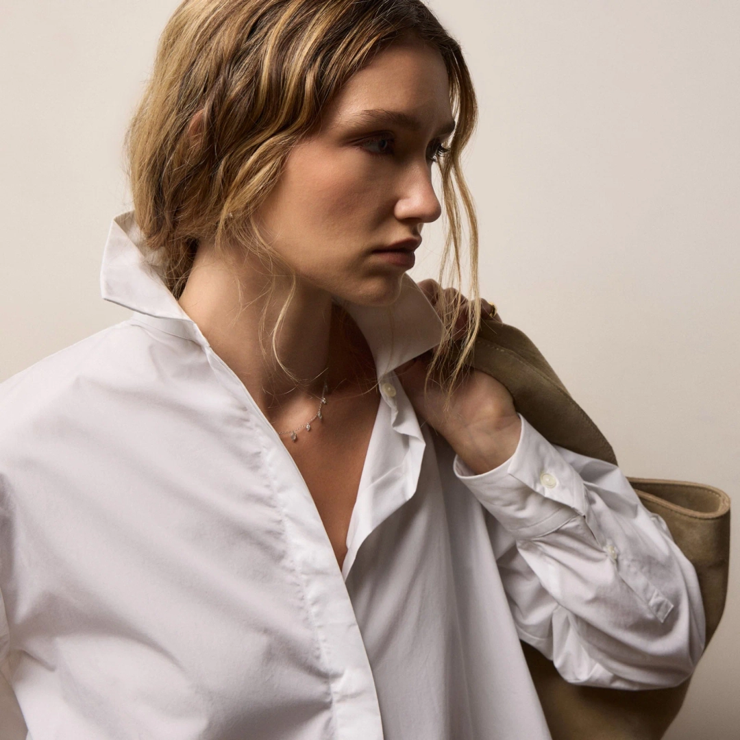 제임스펄스 Supima Poplin Shirt - White 상품 이미지 2
