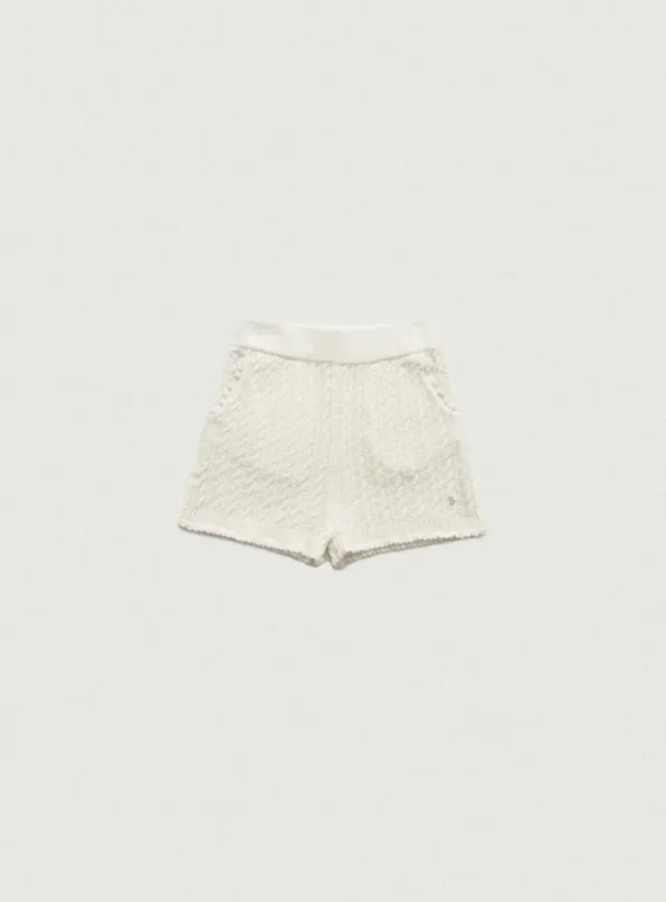 [Last Offer] Cady Heron Scallop Knit Shorts_Ivory