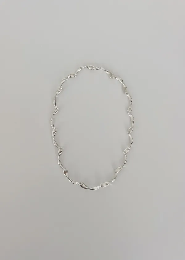 line silver necklaces
