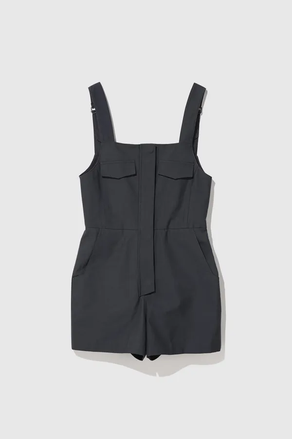 DOLOMITI Pocket detailed overall shorts (Charcoal)