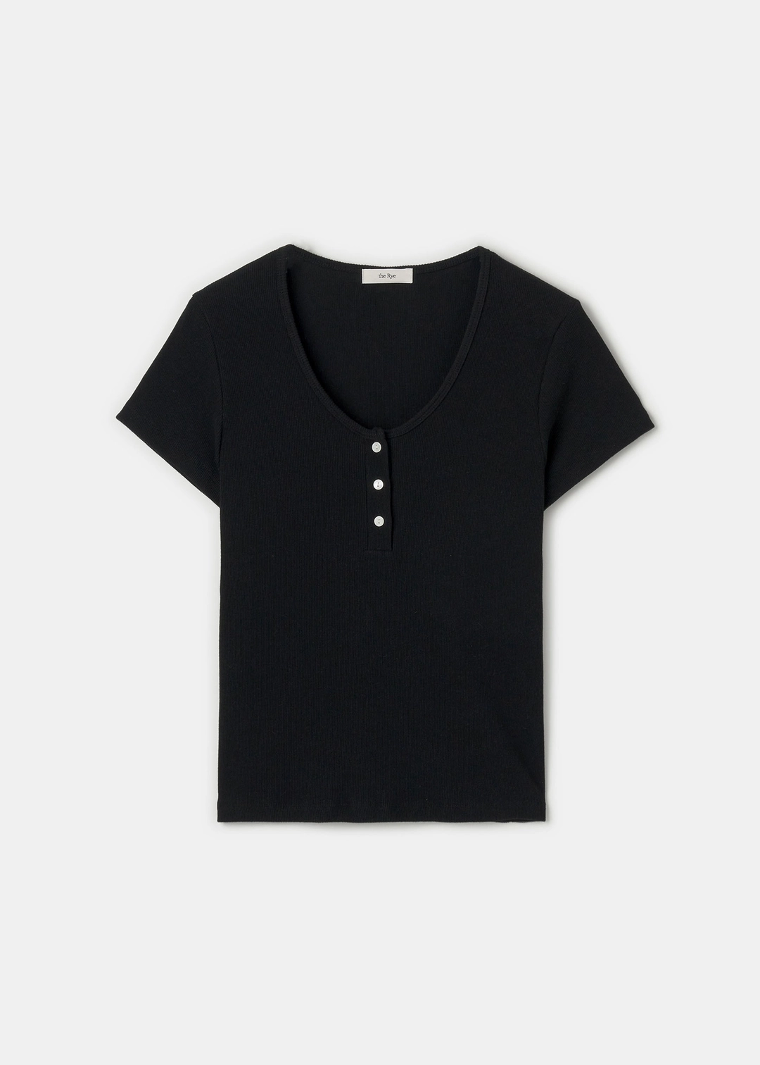 더라이 Half Button T-shirt(Black) 상품 이미지 3