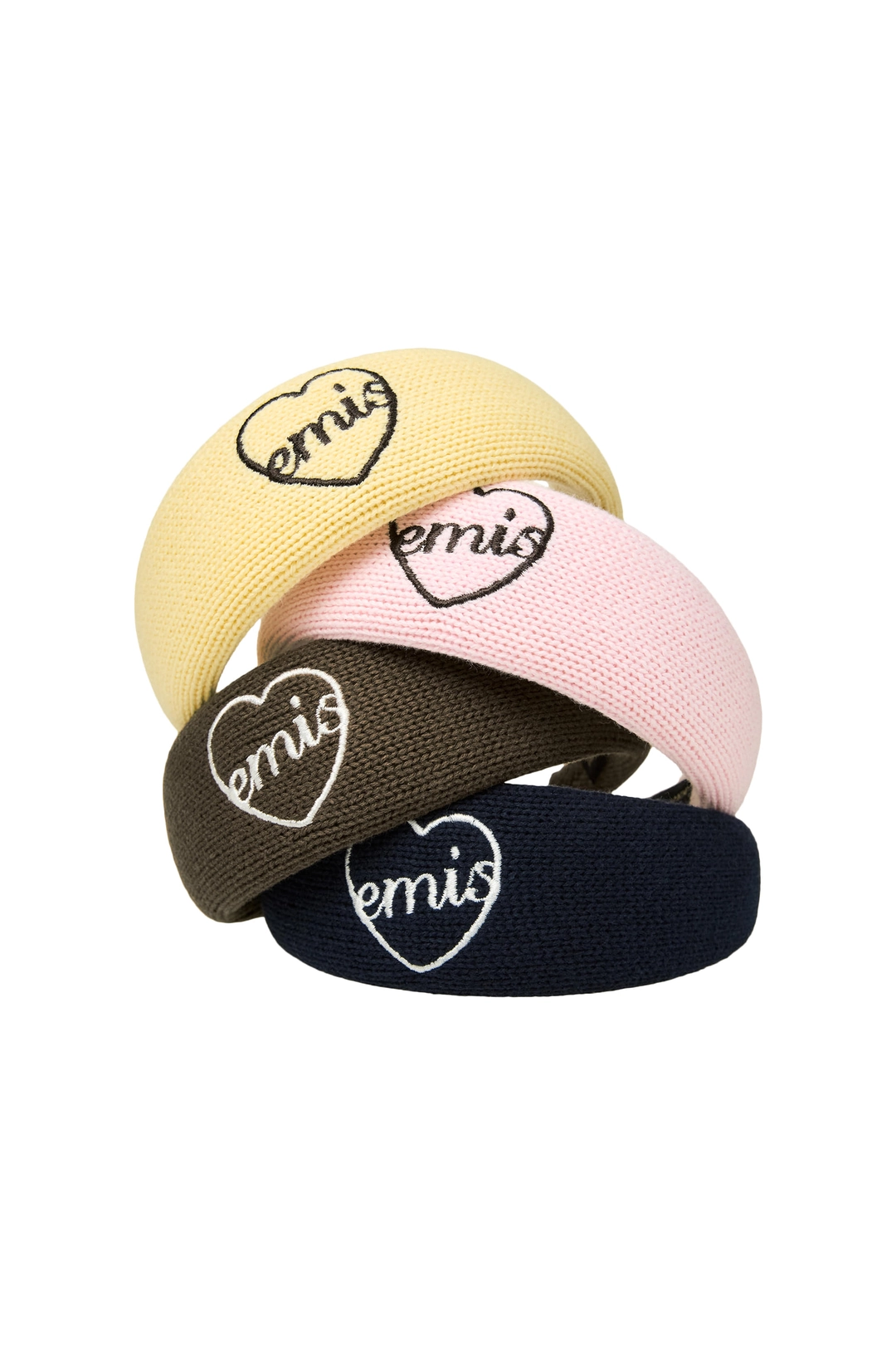 이미스 HEART LOGO KNIT HAIR BAND 상품 이미지 1