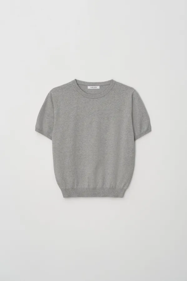 Round Short Sleeve Knit