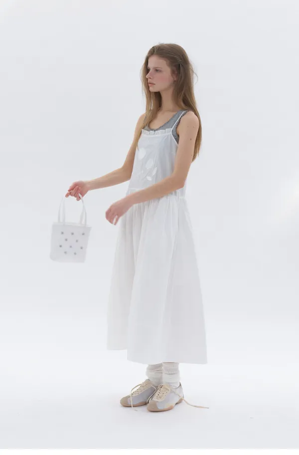 Patchwork Dress White