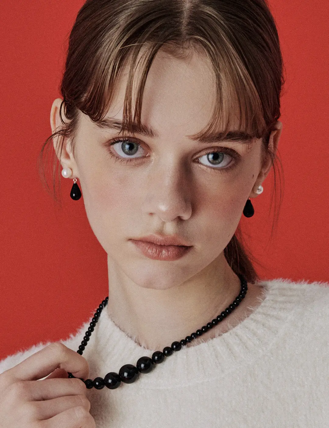 에뜨리브 Pearl + Onyx Drop Earring 상품 이미지 2