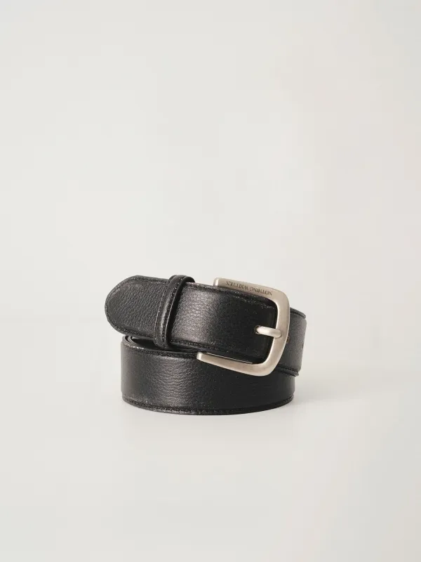 3RD / Vintage leather belt (Black)