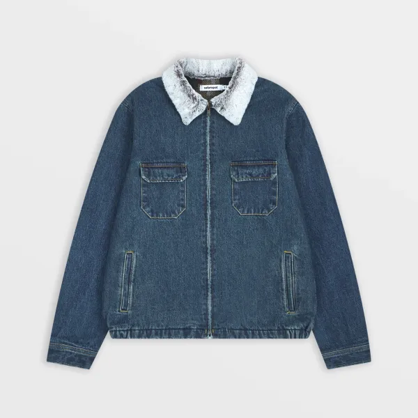 Sherpa Denim Trucker Jacket (Indigo)