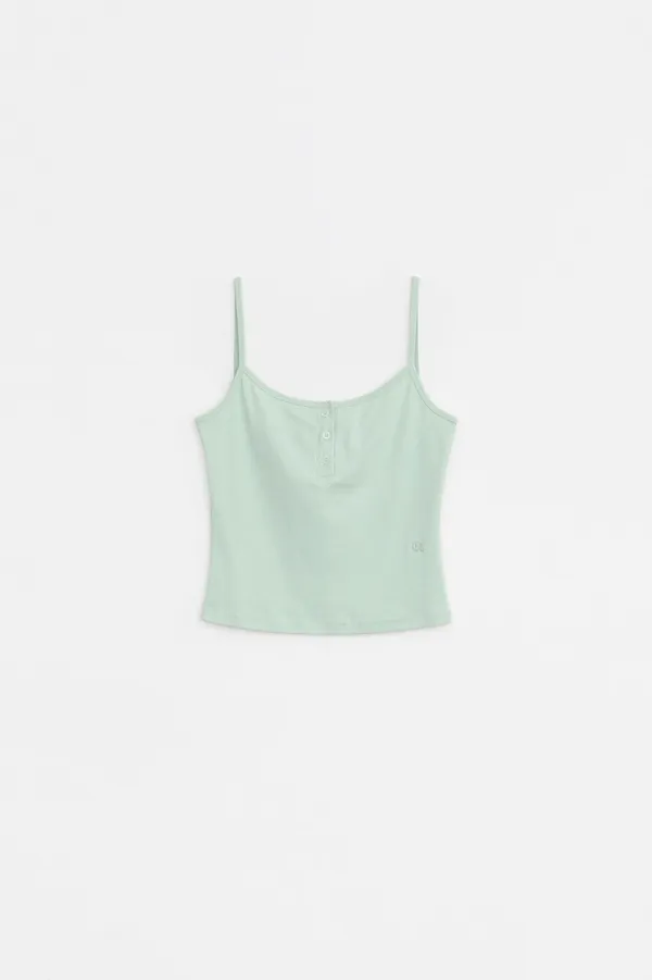 [6/5 순차출고] HENLEY BUTTON CAMISOLE