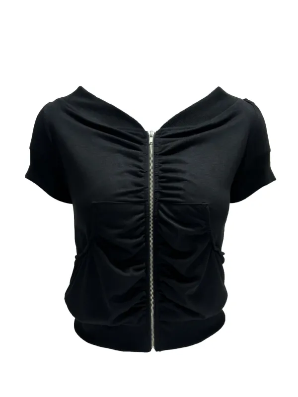 ORBIT ZIP TOP BLACK