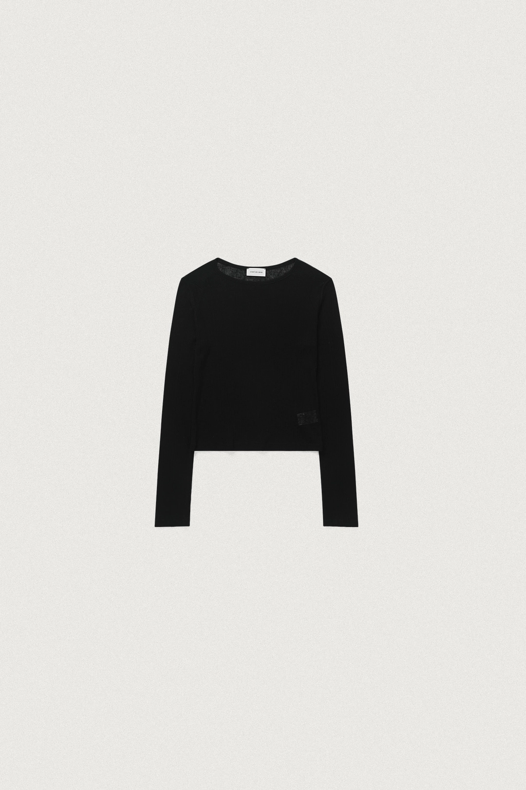 샤드라마 SHEER WOOL CREW NECK -T [BLACK] 상품 이미지 1