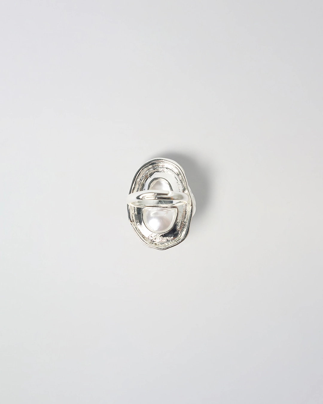 누아르나인 Bold Pearl Ring [SILVER] 상품 이미지 3