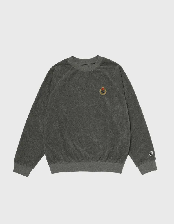 CHILDREN TOWEL CREWNECK / M.Grey(30%)