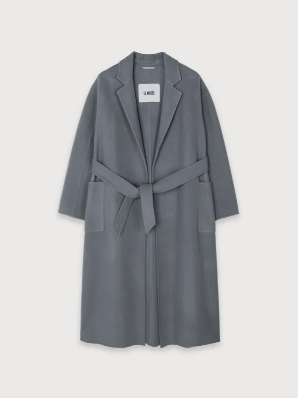 MAGOT Reversible Merino Wool Handmade Coat_Charcoal