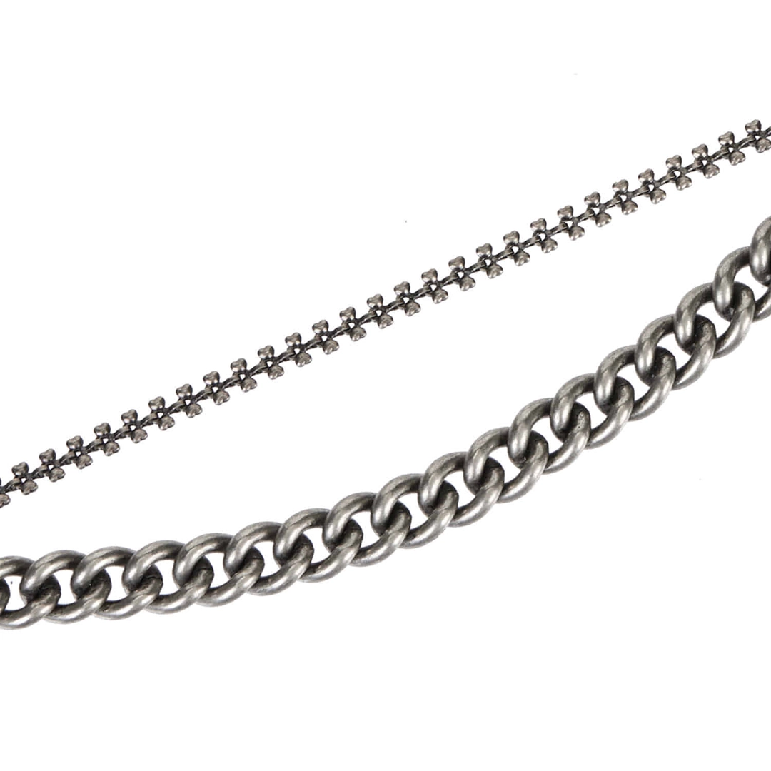 분크 Goth Double Metal Chain (고스 더블 메탈 체인) Matte Black 상품 이미지 3