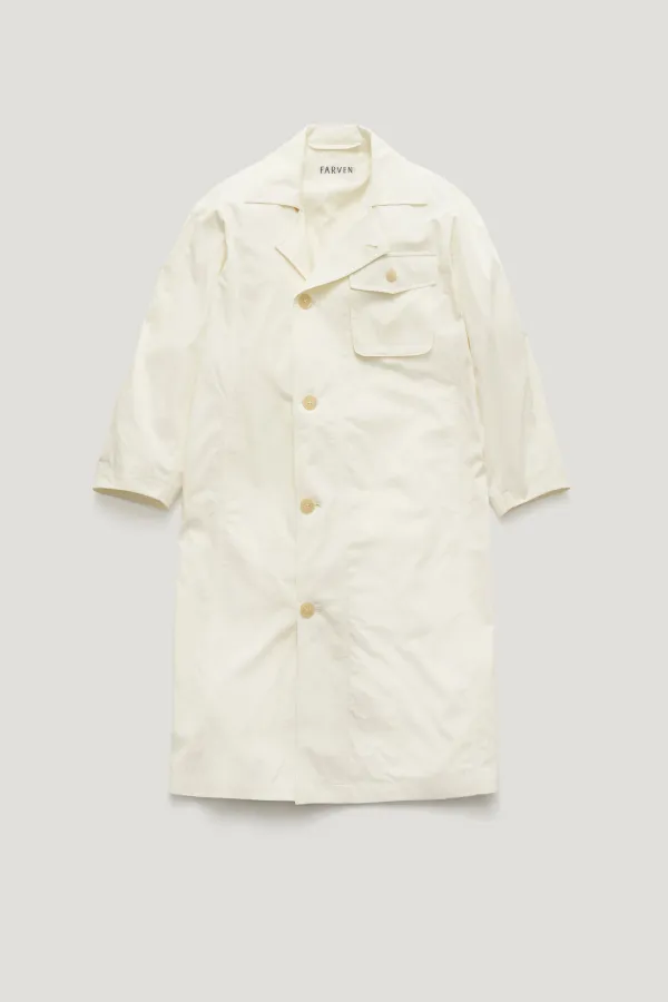 BLOOM POCKET TRENCH COAT_LEMON CREAM / ₩320,000