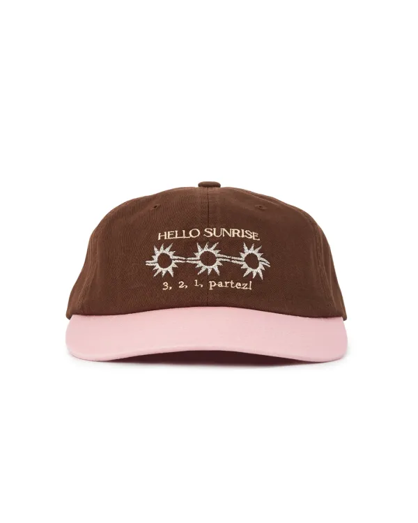 HS x 3,2,1 Partez!_Symbol 6P Cap_Brown & Pink